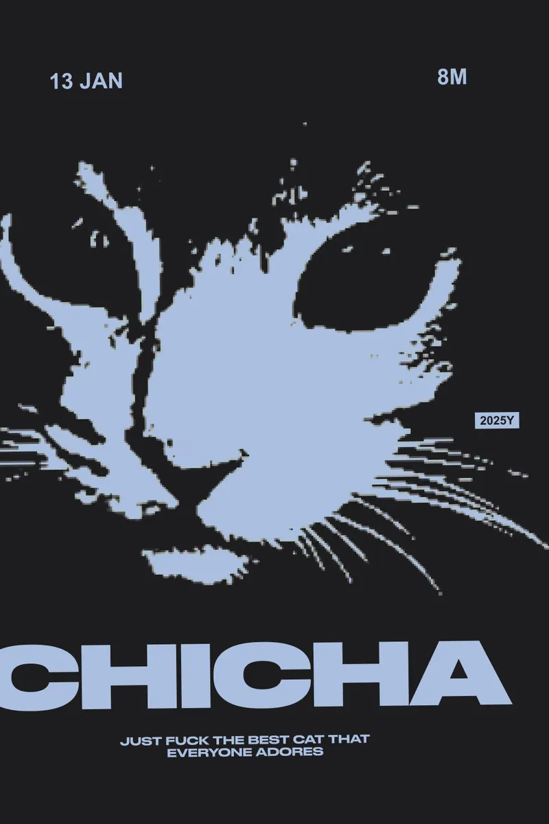 Posters with my cat Chicha, image 8