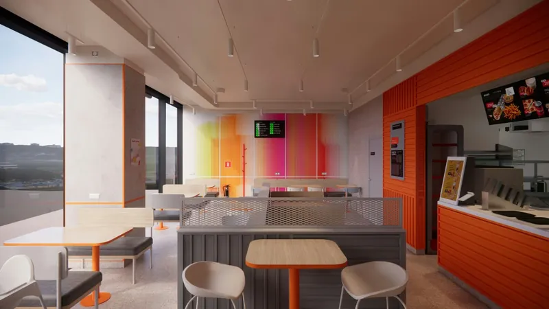 Generative wallpapers and panels for Dodo pizzerias, image 1