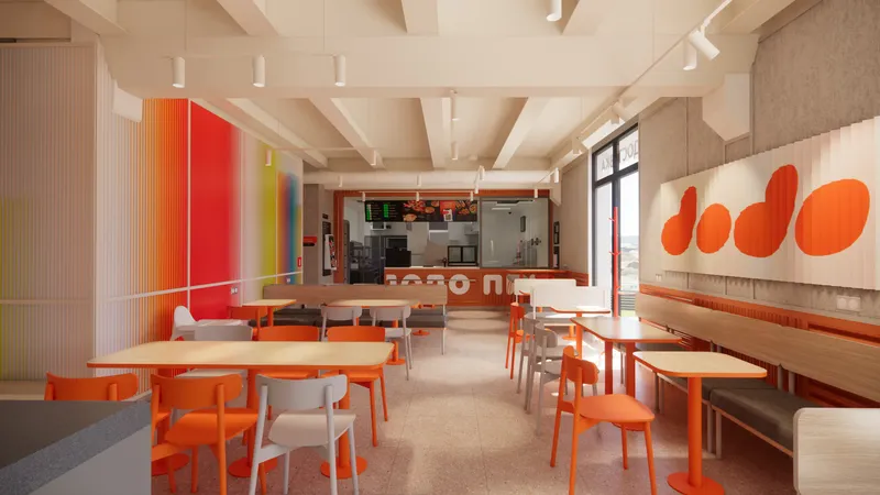 Generative wallpapers and panels for Dodo pizzerias, image 5