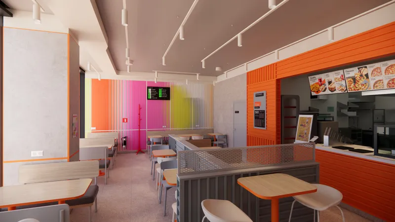 Generative wallpapers and panels for Dodo pizzerias, image 3