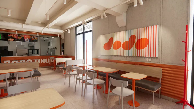 Generative wallpapers and panels for Dodo pizzerias, image 6