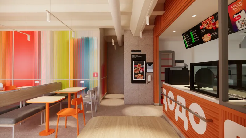 Generative wallpapers and panels for Dodo pizzerias, image 7