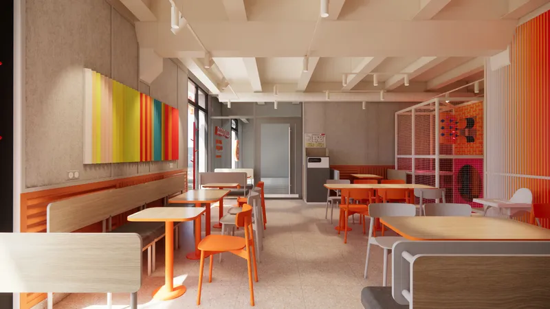 Generative wallpapers and panels for Dodo pizzerias, image 9