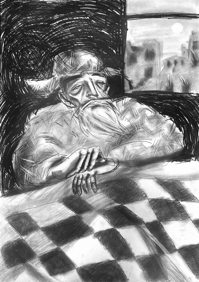 Series of illustrations “Ate Grandfather”, image 3