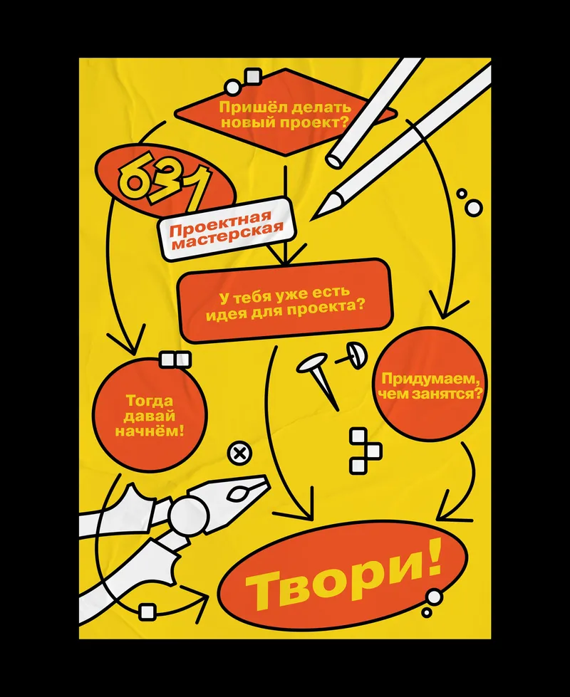 Branding for a workshop at Gymnasium No. 631, image 7